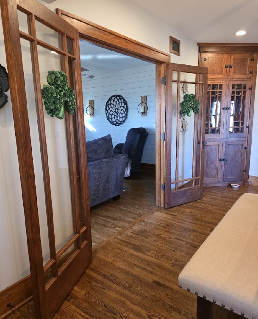 11626A Church Road Yorkville, IL 60560 - Photo 6 of 42 a view of a hallway with wooden floor and entryway