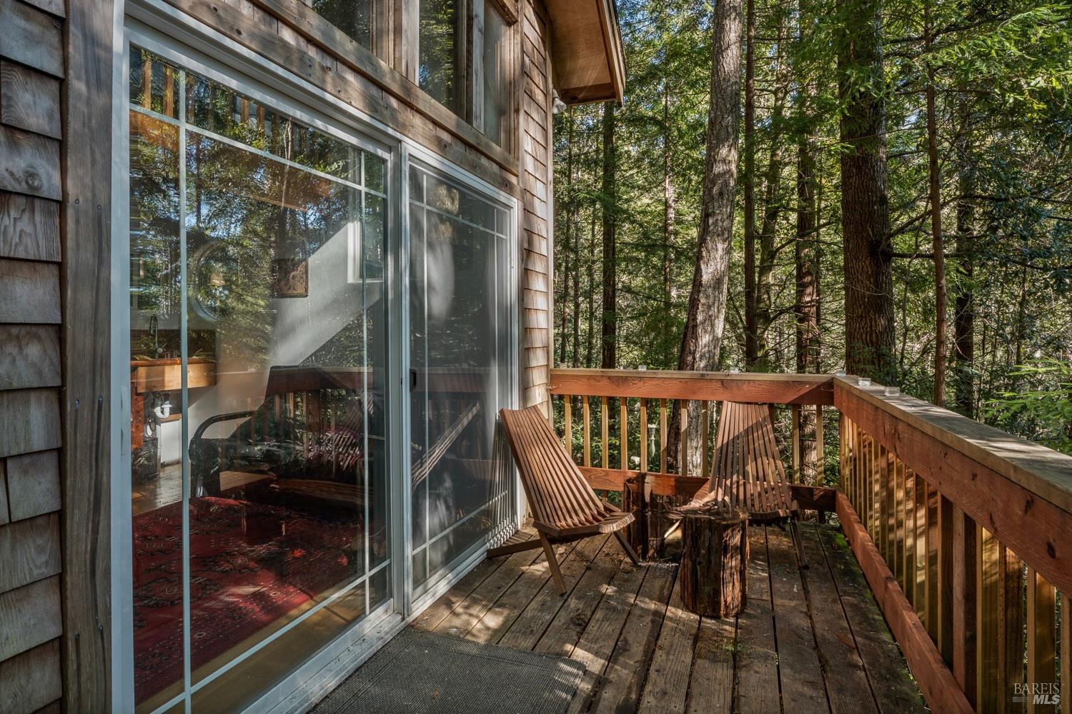 40401 Little River-Airport Road Little River, CA 95456 - Photo 30 of 47 a view of balcony with wooden floor