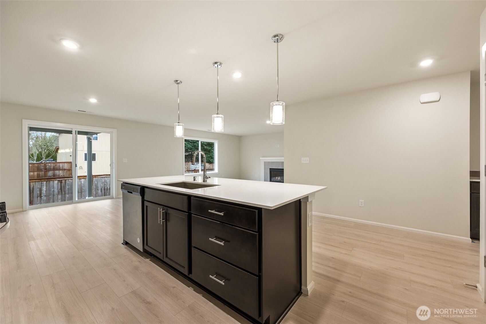 107 Willowbrook Drive Chehalis, WA 98532 - Photo 10 of 30 a kitchen with a sink a counter space and wooden floor