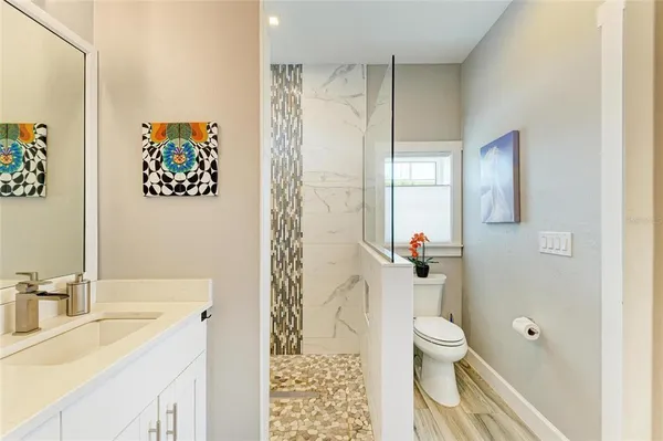 a view of a porch with a yard