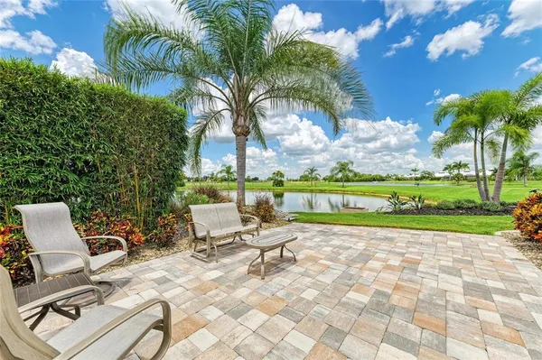 a view of a dining area with furniture