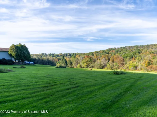 a view of a grassy field