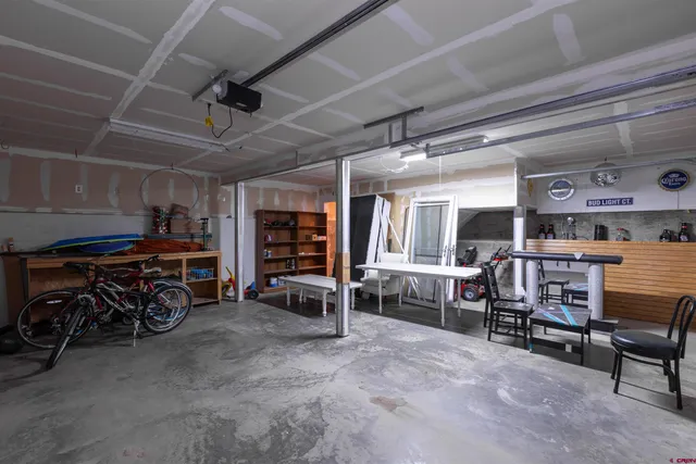 a view of a room with furniture