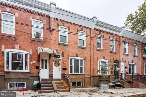 a front view of a building