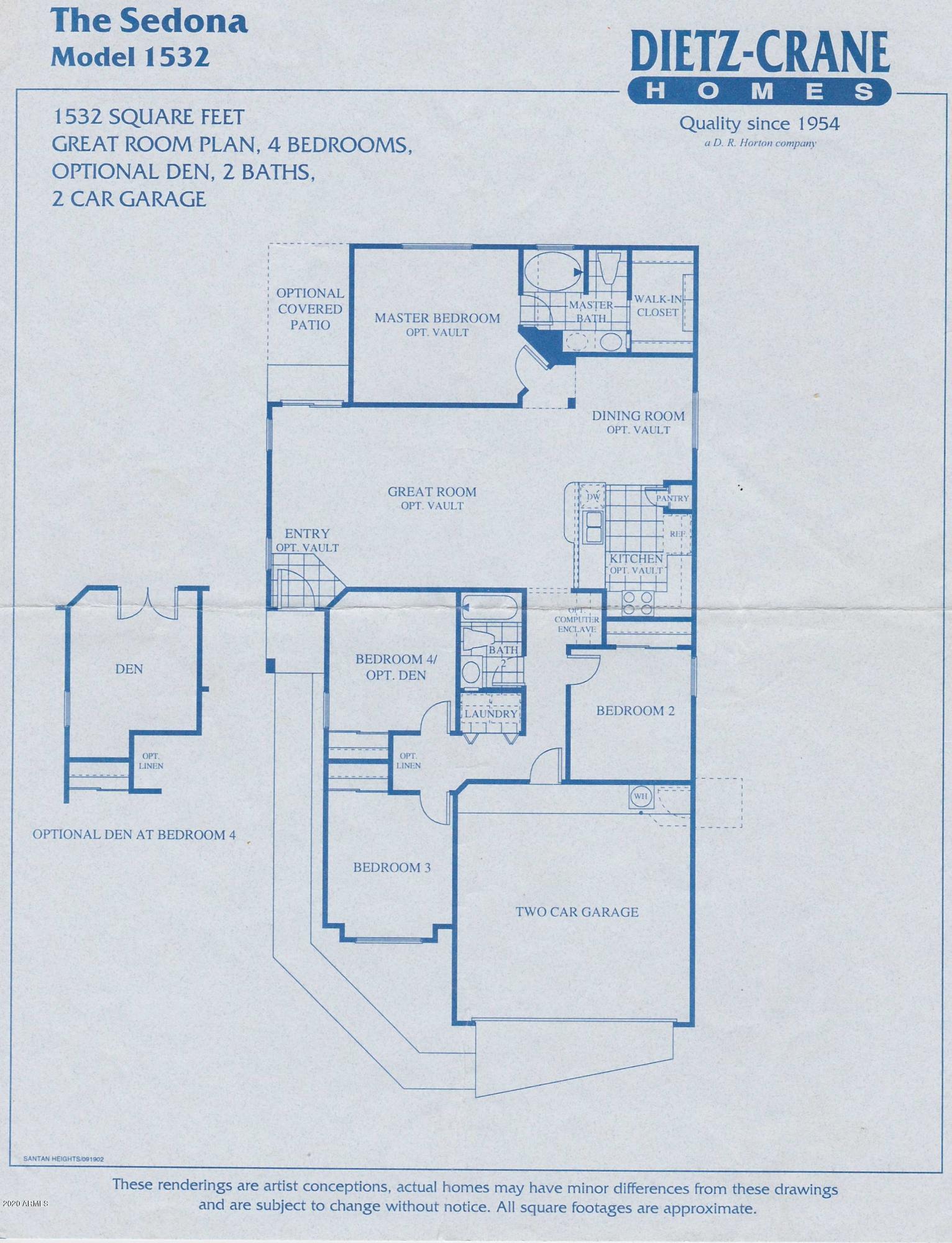13018 West Redfield Road El Mirage, AZ 85335 - Photo 27 of 27 floor plan