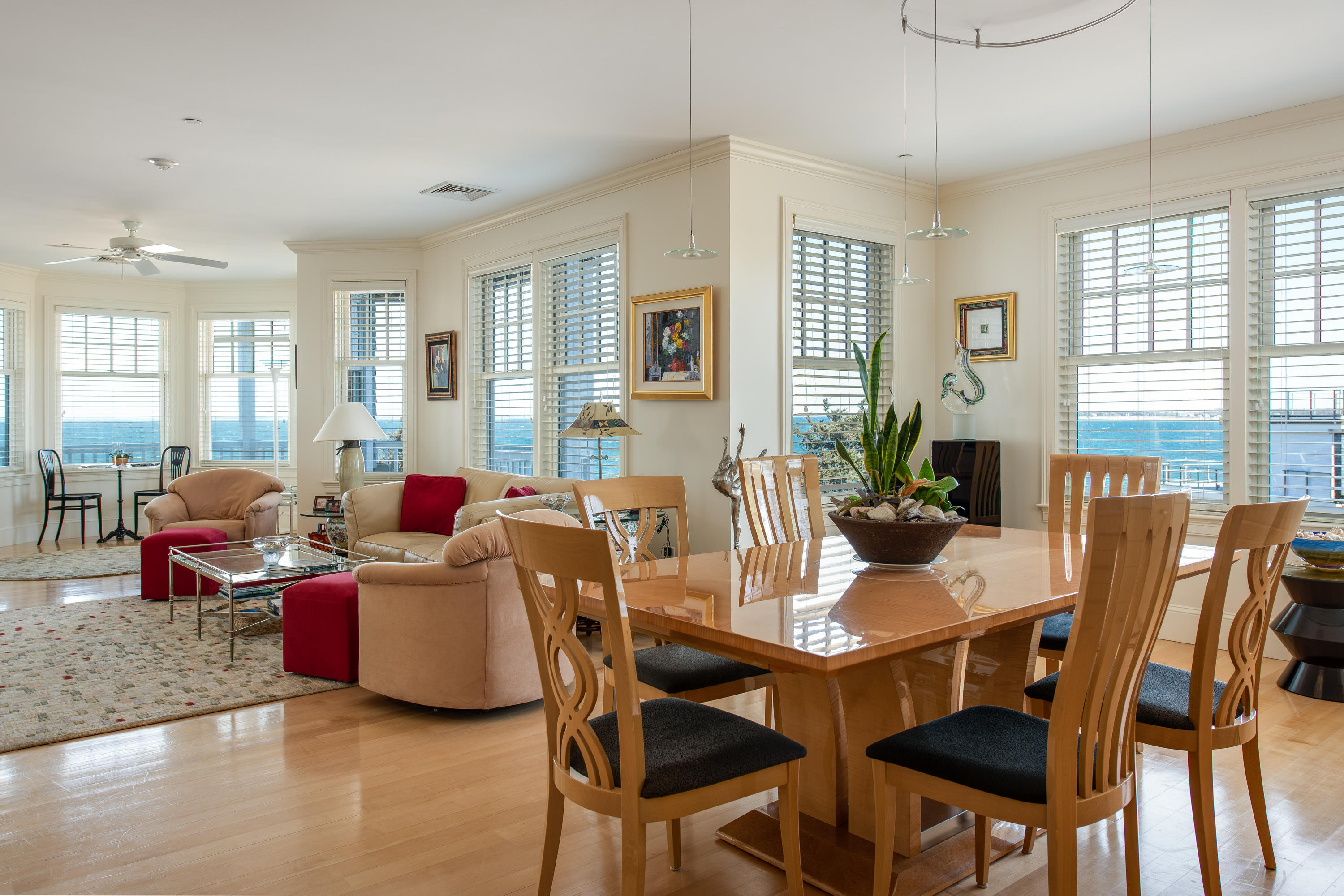 28 Cape Codder Road, Unit 109BU Falmouth, MA 02540 - Photo 5 of 20 a view of a dining room with furniture window and wooden floor
