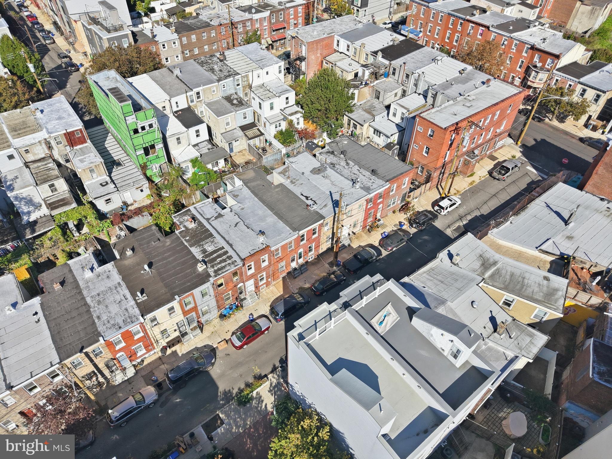 2564 Kern Street Philadelphia, PA 19125 - Photo 31 of 35 an aerial view of a city with lots of residential buildings