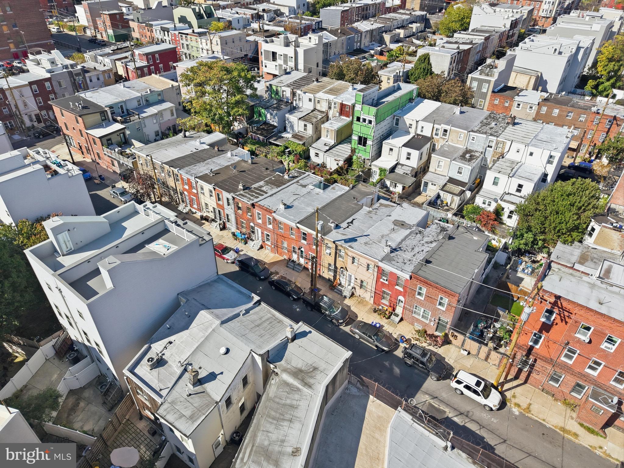 2564 Kern Street Philadelphia, PA 19125 - Photo 32 of 35 an aerial view of a city with lots of residential buildings