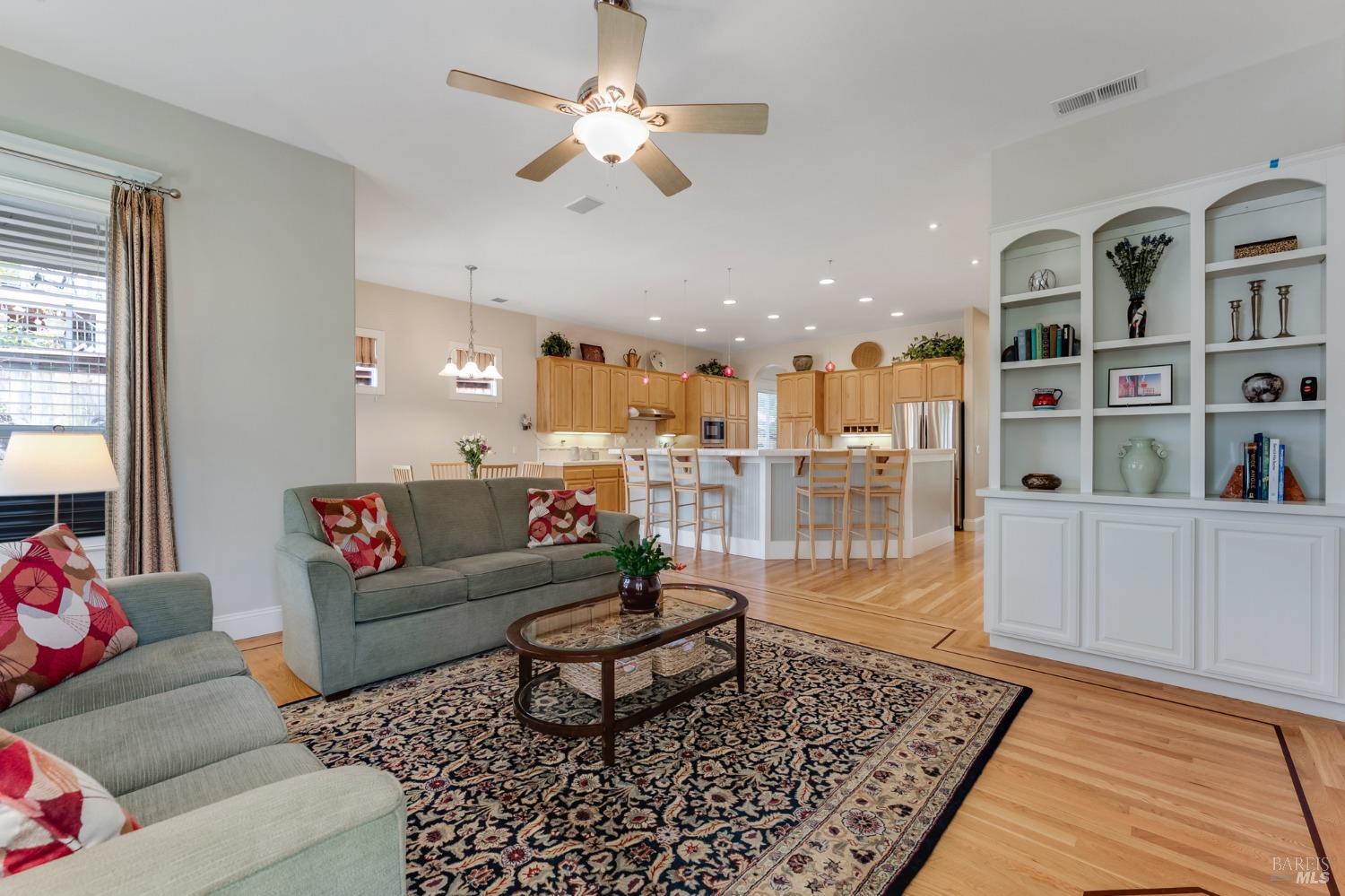 3559 Alturia Heights Santa Rosa, CA 95403 - Photo 14 of 39 Family room with built-ins