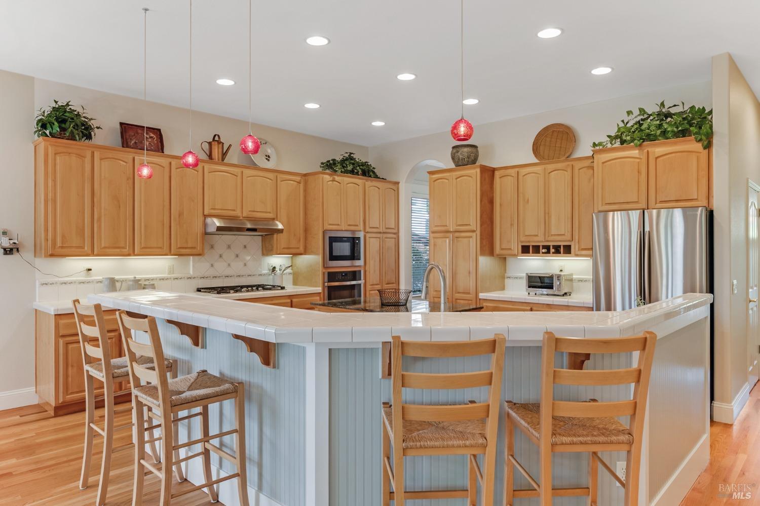 3559 Alturia Heights Santa Rosa, CA 95403 - Photo 9 of 39 Great view of open kitchen with eating bar