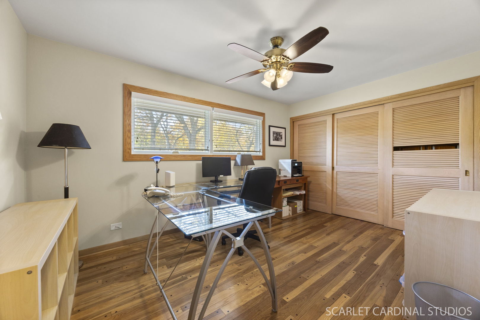 1007 Beau Brummel Drive Sleepy Hollow, IL 60118 - Photo 12 of 35 a workspace with wooden floor and a window