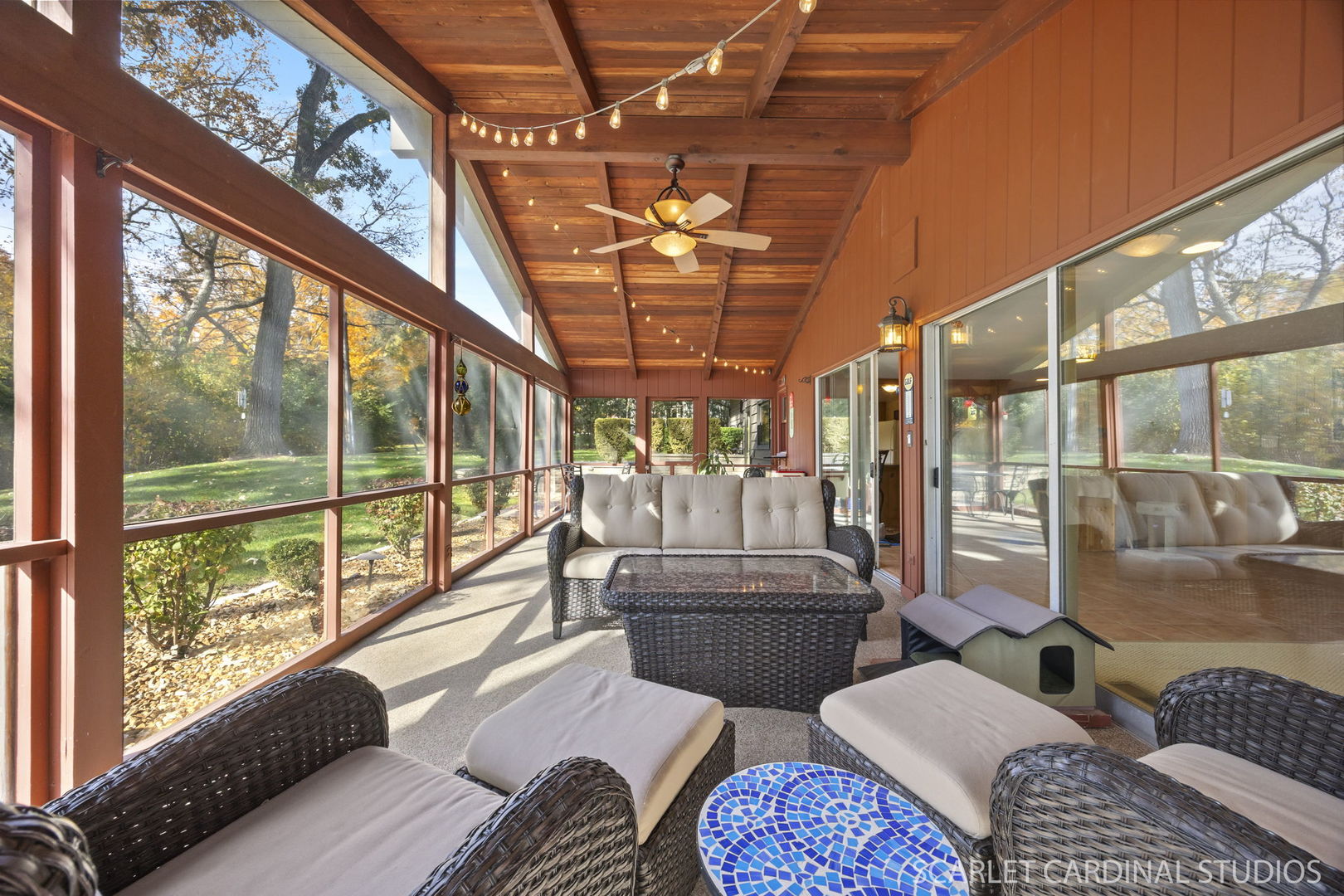 1007 Beau Brummel Drive Sleepy Hollow, IL 60118 - Photo 27 of 35 a living room with furniture and a floor to ceiling window