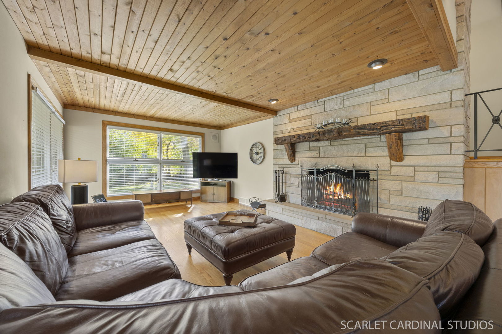 1007 Beau Brummel Drive Sleepy Hollow, IL 60118 - Photo 4 of 35 a living room with furniture and a fireplace