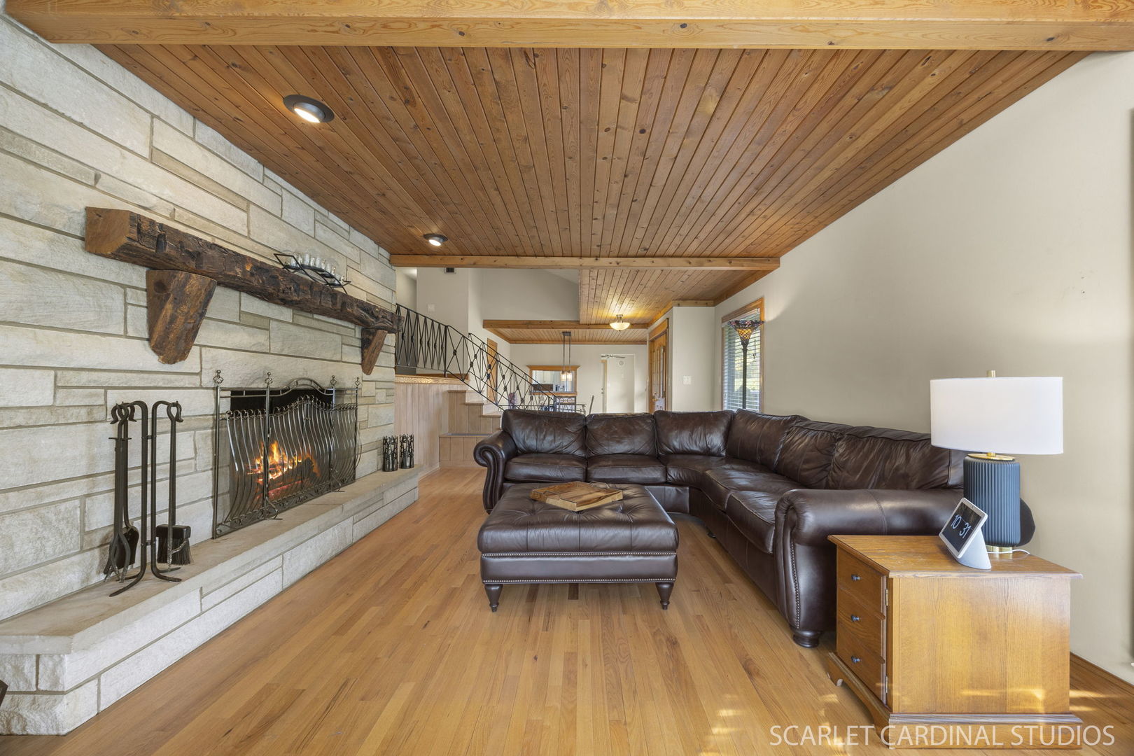 1007 Beau Brummel Drive Sleepy Hollow, IL 60118 - Photo 6 of 35 a living room with furniture and a fireplace