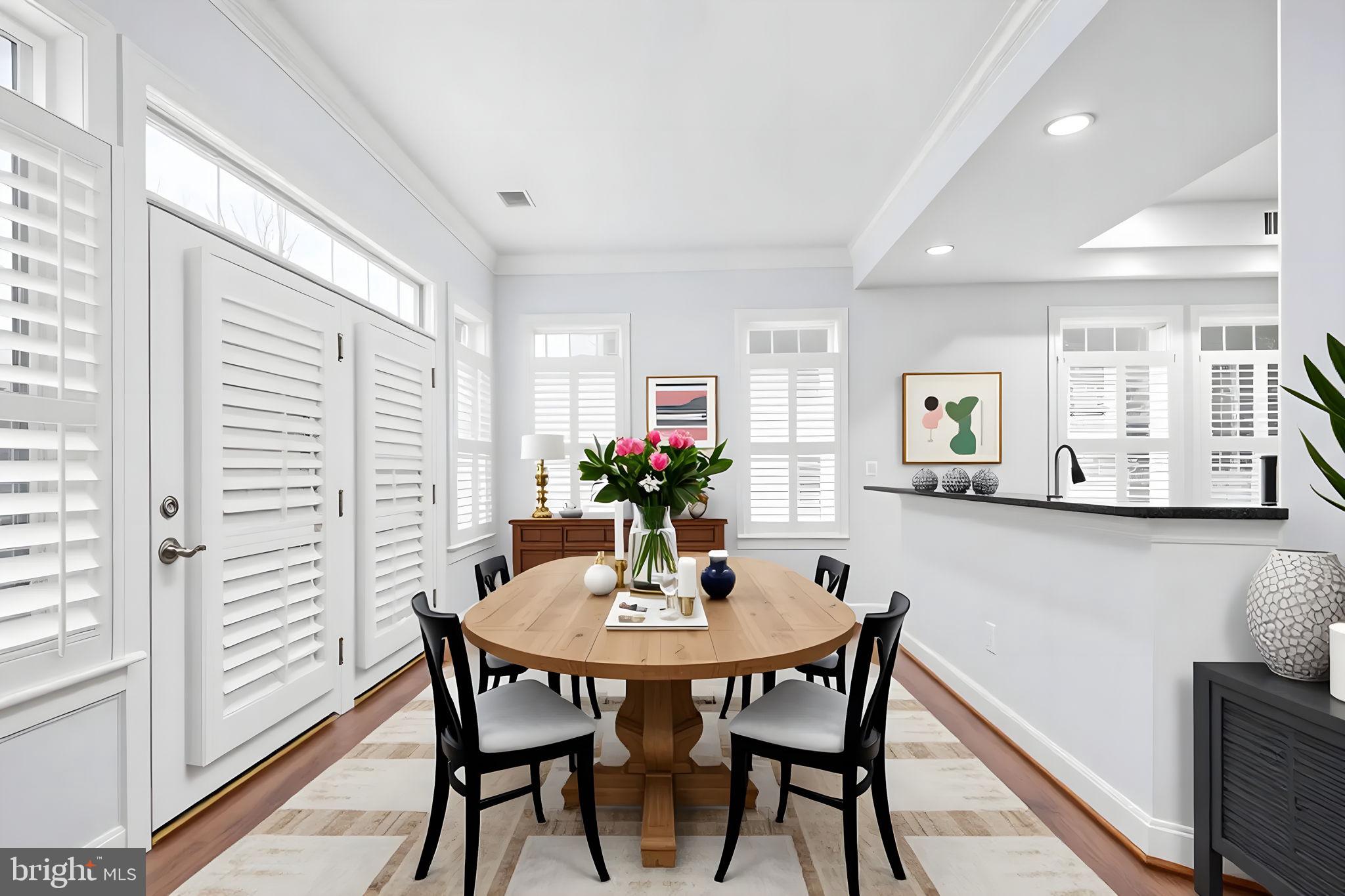 6044 Masondale Road Alexandria, VA 22315 - Photo 16 of 64 a dining room with furniture and window
