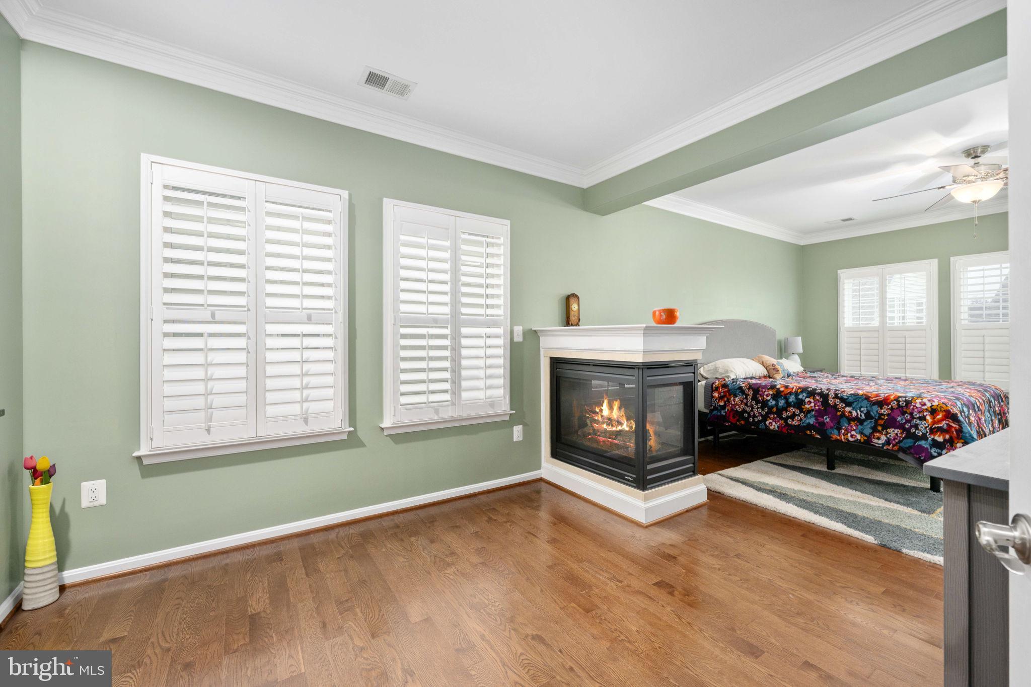 6044 Masondale Road Alexandria, VA 22315 - Photo 37 of 64 a living room with fireplace furniture and a window