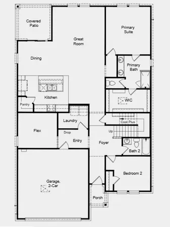 a picture of a bathroom with a window