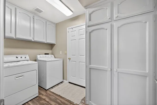 a view of a house and dining room