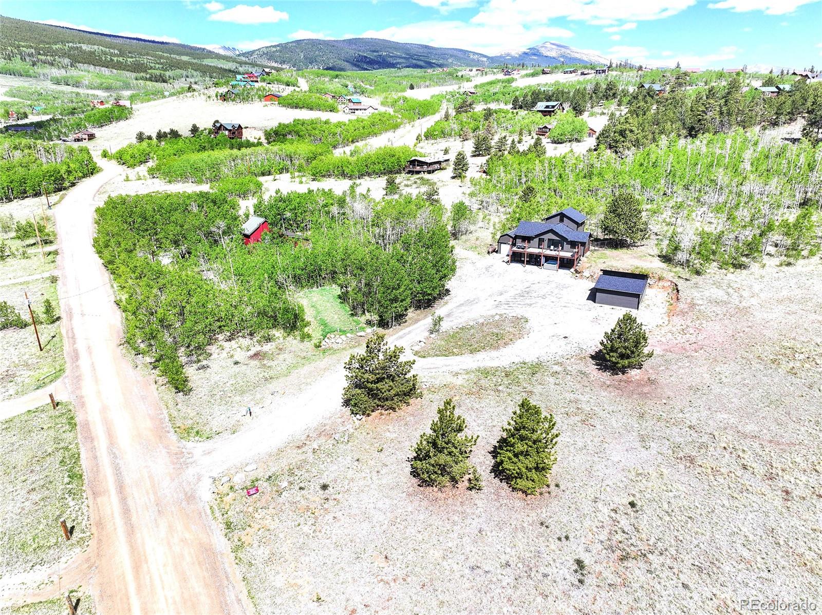 1424 Sheep Ridge Road Fairplay, CO 80440 - Photo 46 of 47 a view of a yard with an umbrella