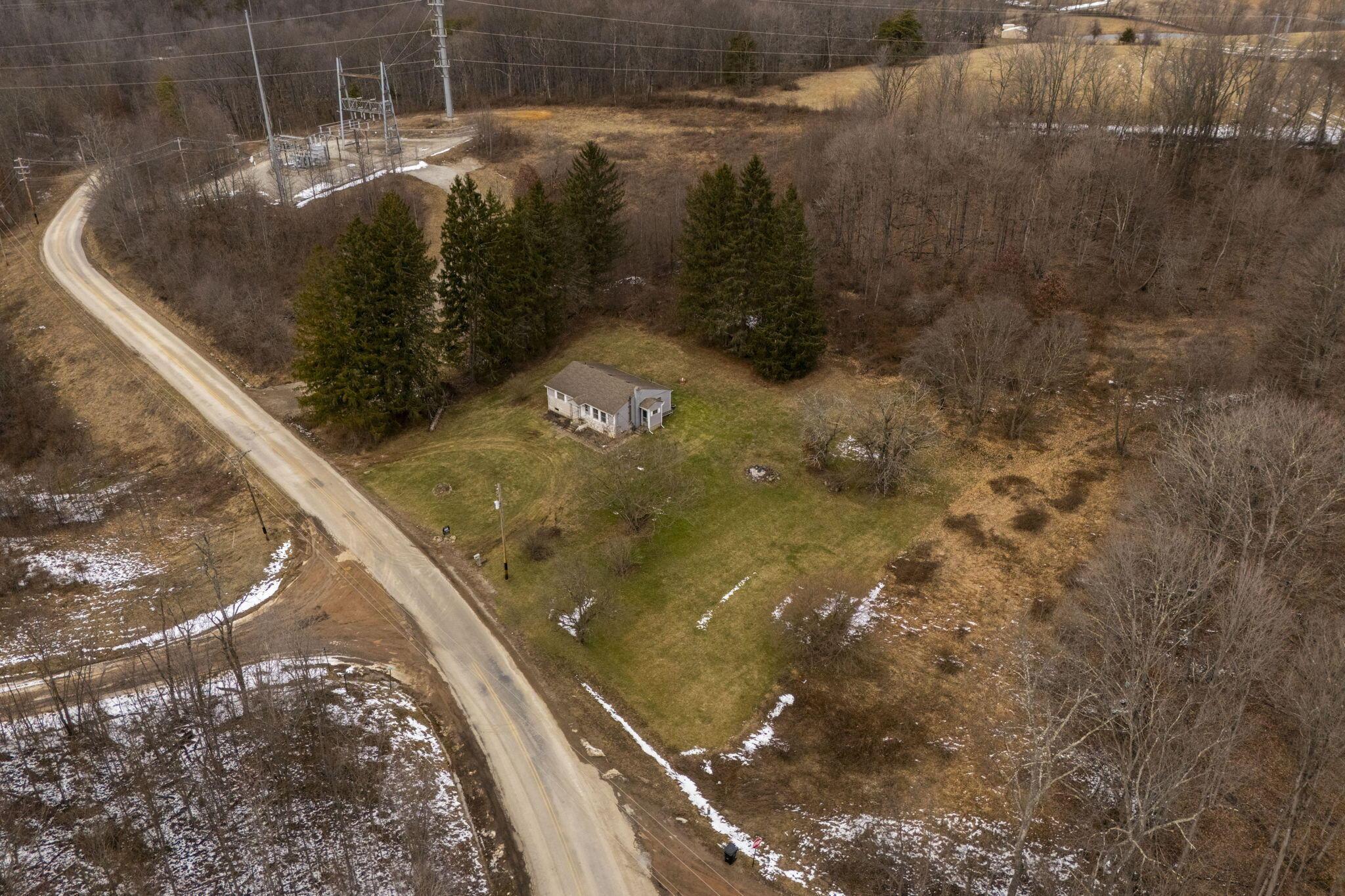 25816 Goosecreek Road McArthur, OH 45651 - Photo 31 of 34 Aerial View - 25816 Goosecreek Road, McArthur, OH 45651