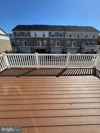 a view of a building from a balcony