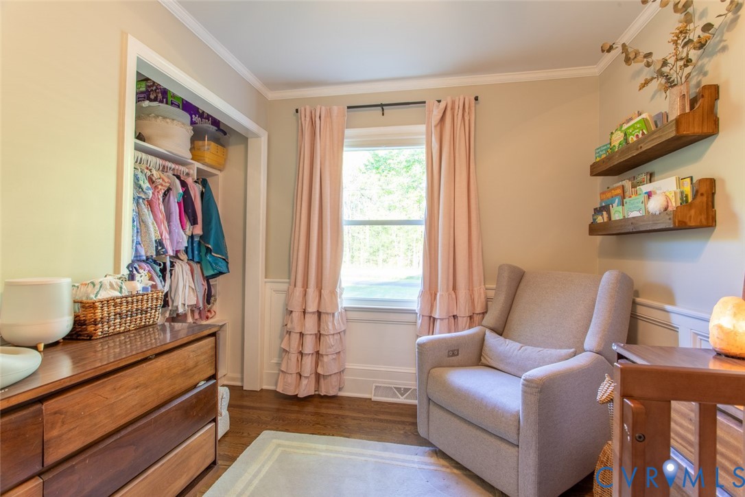 4157 New Market Road Henrico, VA 23231 - Photo 25 of 43 Sitting room with dark wood-style flooring and cro