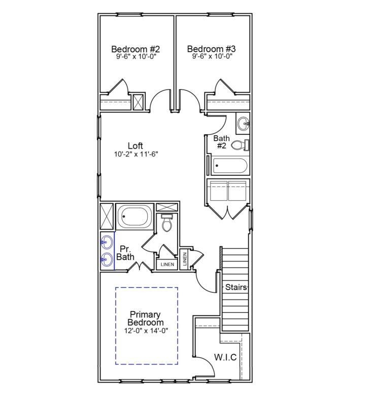 5936 Conly Drive, Unit 60 Raleigh, NC 27603 - Photo 16 of 20 2nd Floor Layout