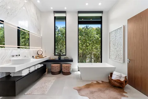 a view of a car in garage