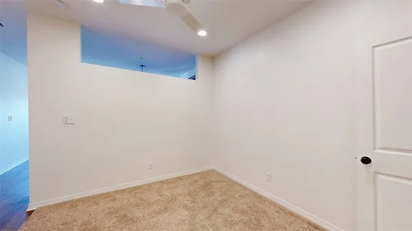 a view of an empty room