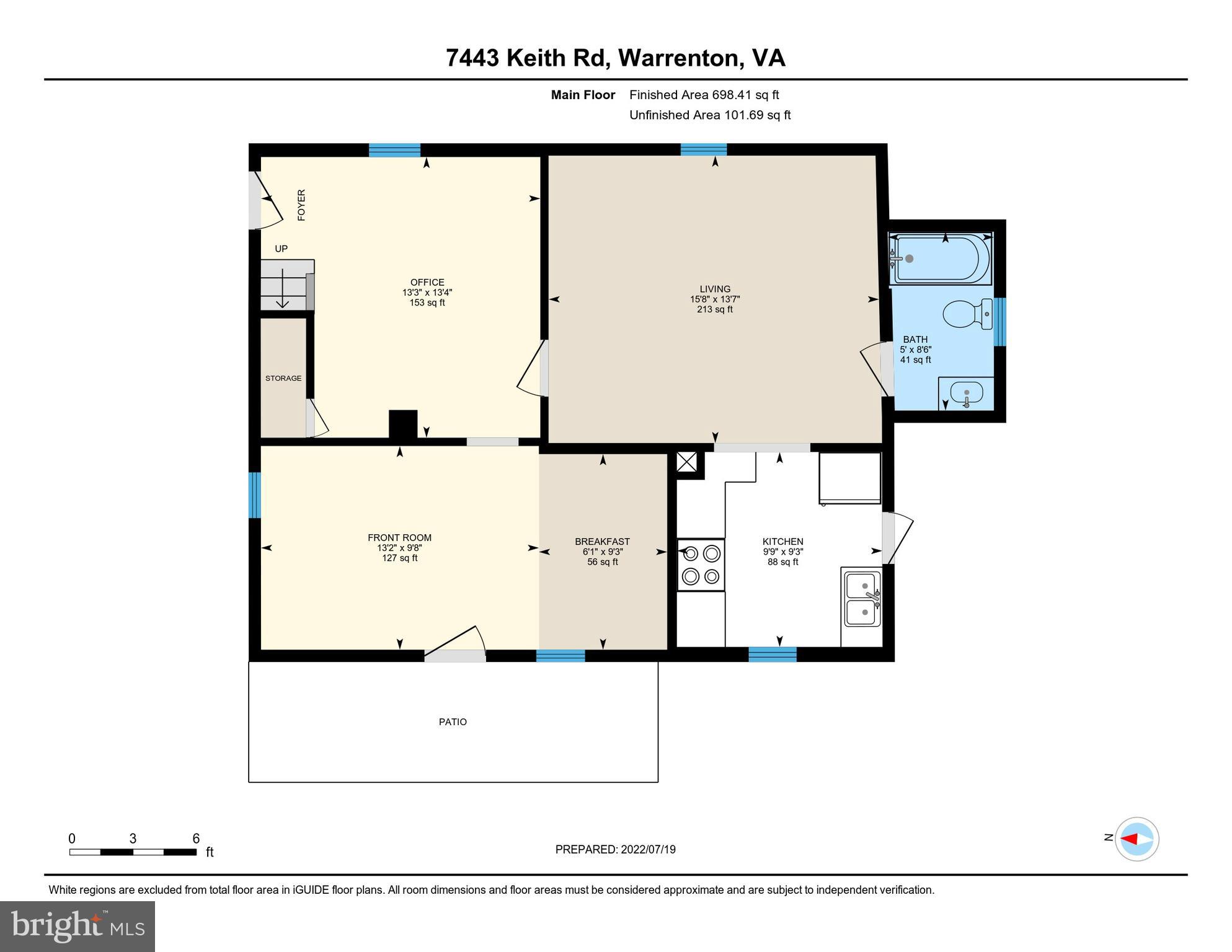 7443 Keith Road Warrenton, VA 20186 - Photo 43 of 44 Main Level Floor Plans