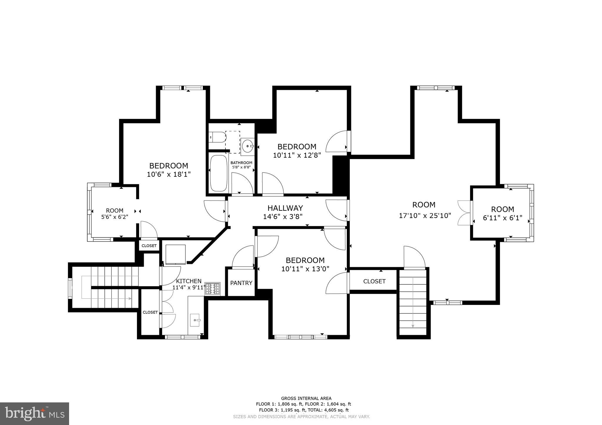 3711 Egerton Road Baltimore, MD 21215 - Photo 34 of 36 Unit 3 Floor plan