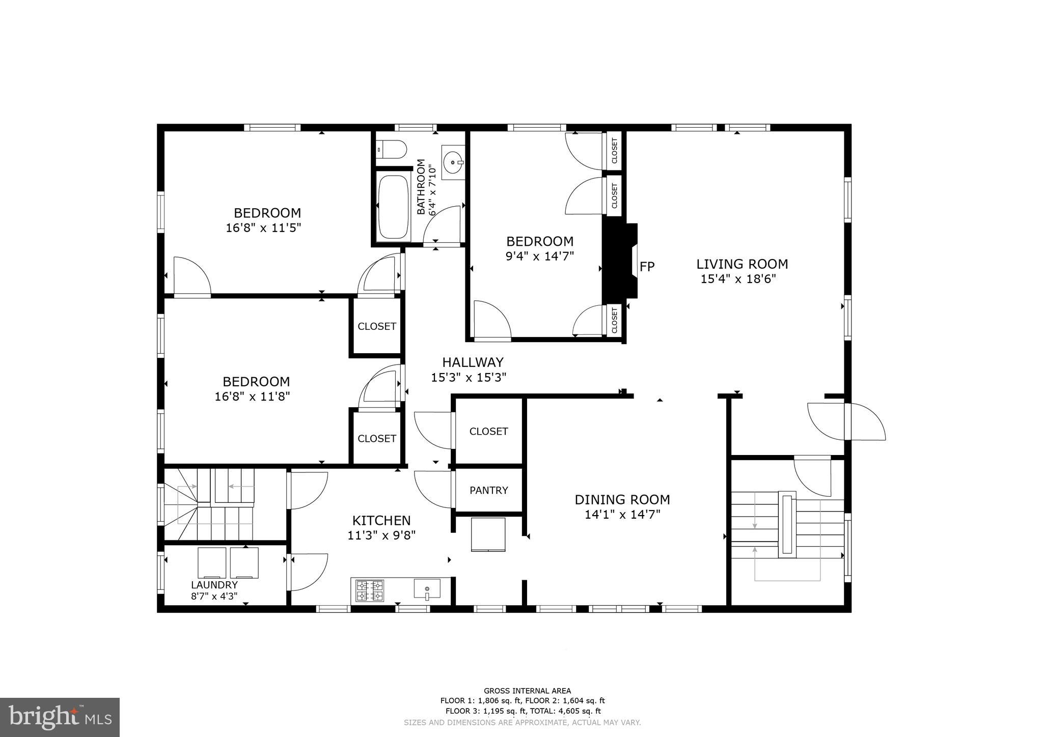 3711 Egerton Road Baltimore, MD 21215 - Photo 35 of 36 Unit 2 floor plan