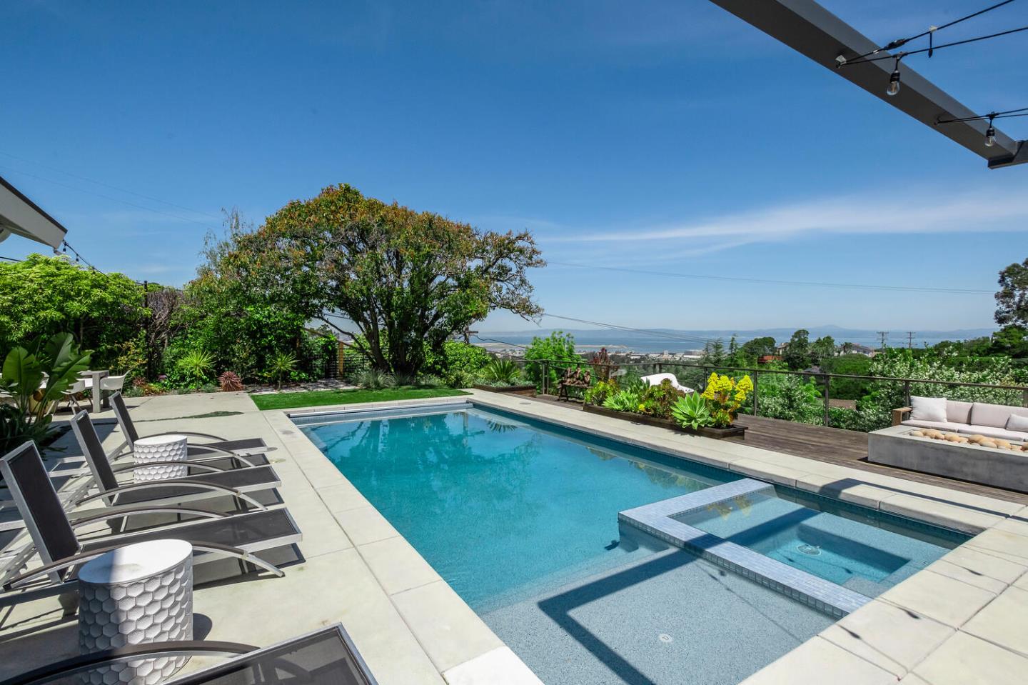 2651 Summit Drive Burlingame, CA 94010 - Photo 25 of 36 a view of swimming pool from a balcony