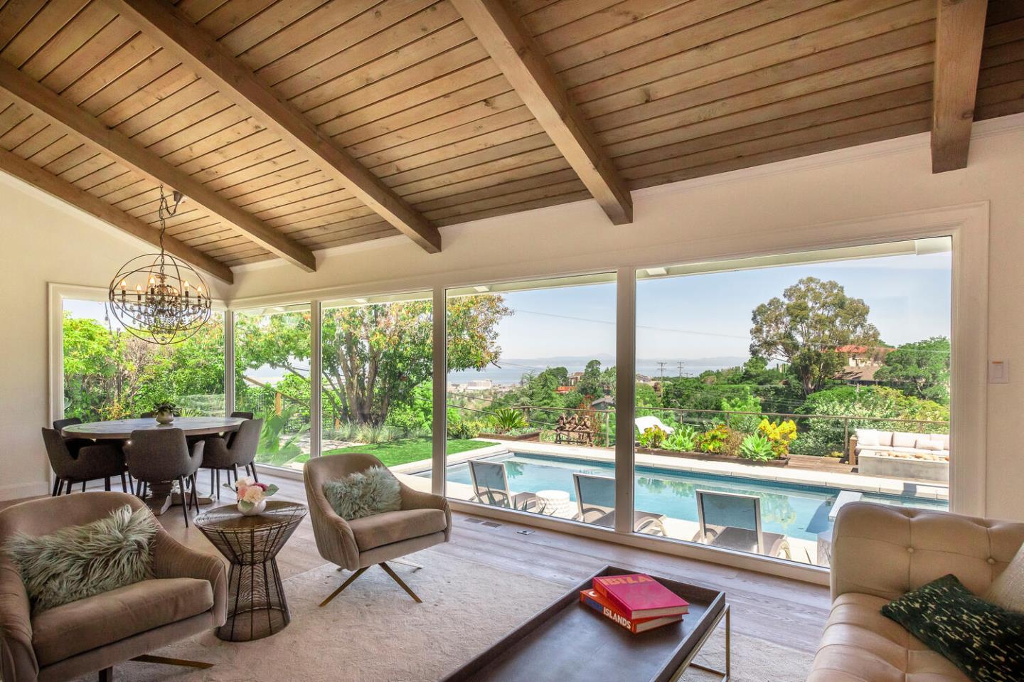 2651 Summit Drive Burlingame, CA 94010 - Photo 7 of 36 a living room with furniture and a large window