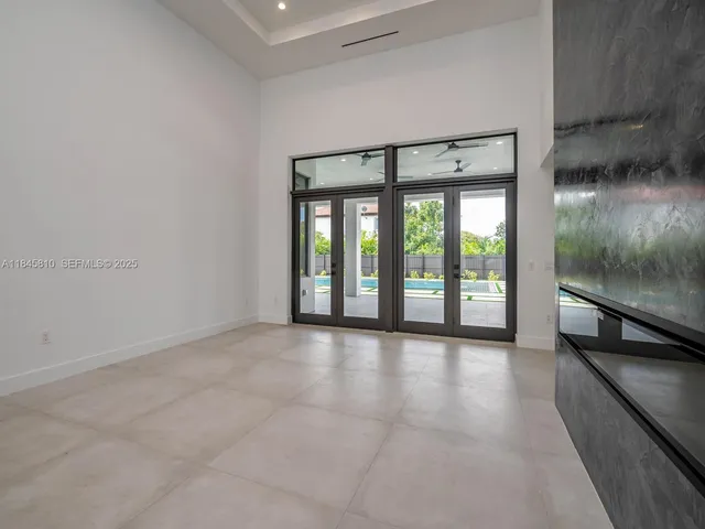 a view of an empty room