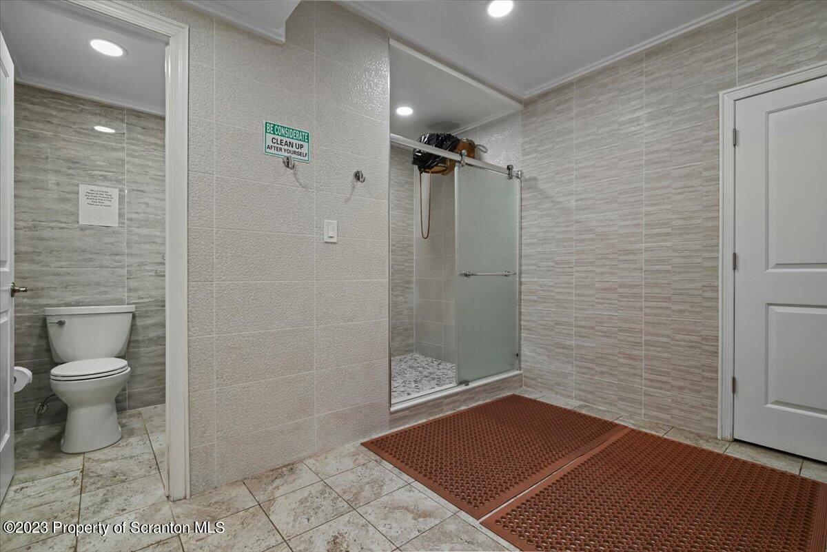 110 Chipmunk Drive Tafton, PA 18464 - Photo 39 of 60 a bathroom with a toilet and a shower