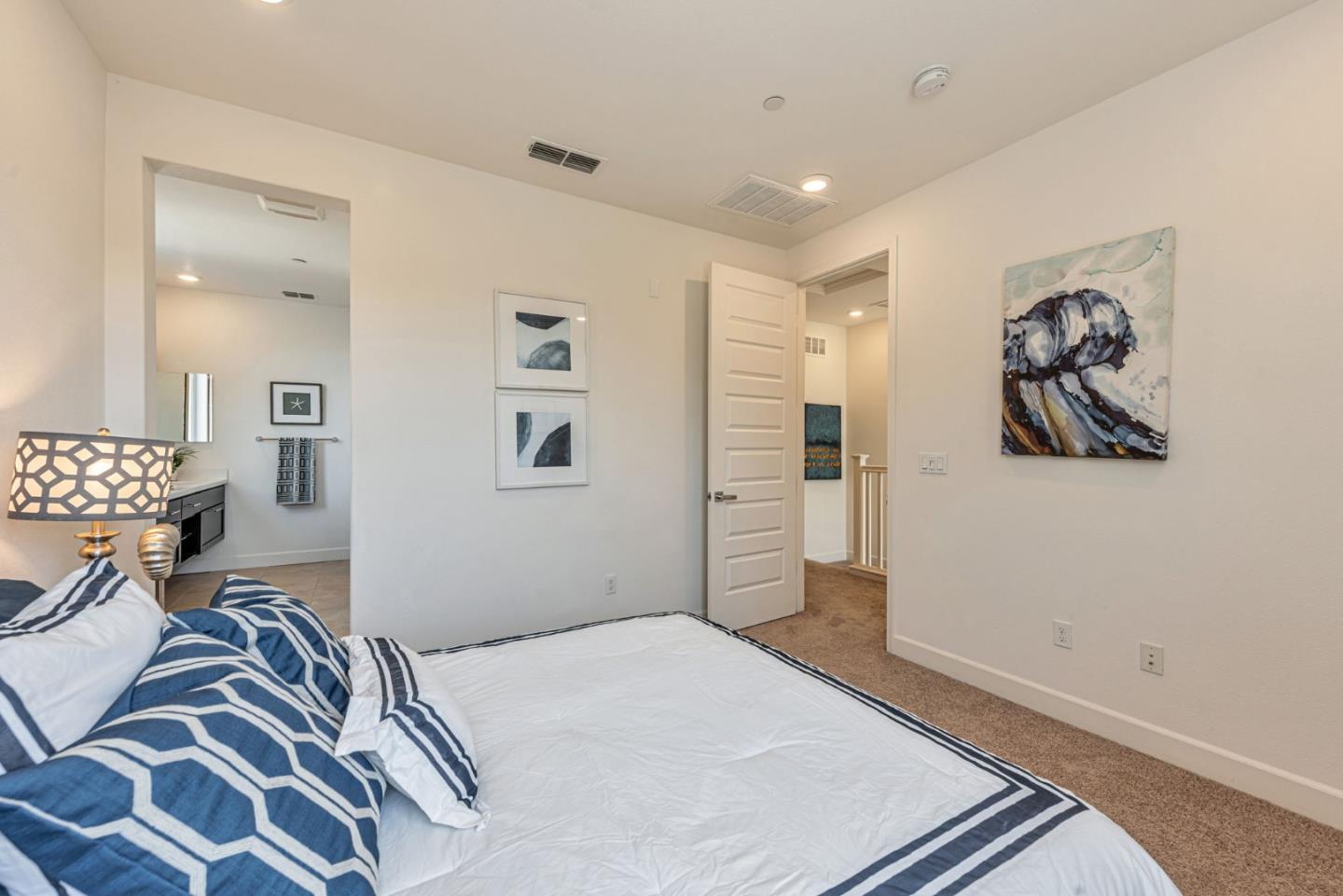 96 Zenith Common Fremont, CA 94539 - Photo 31 of 53 a bedroom with a bed and a window