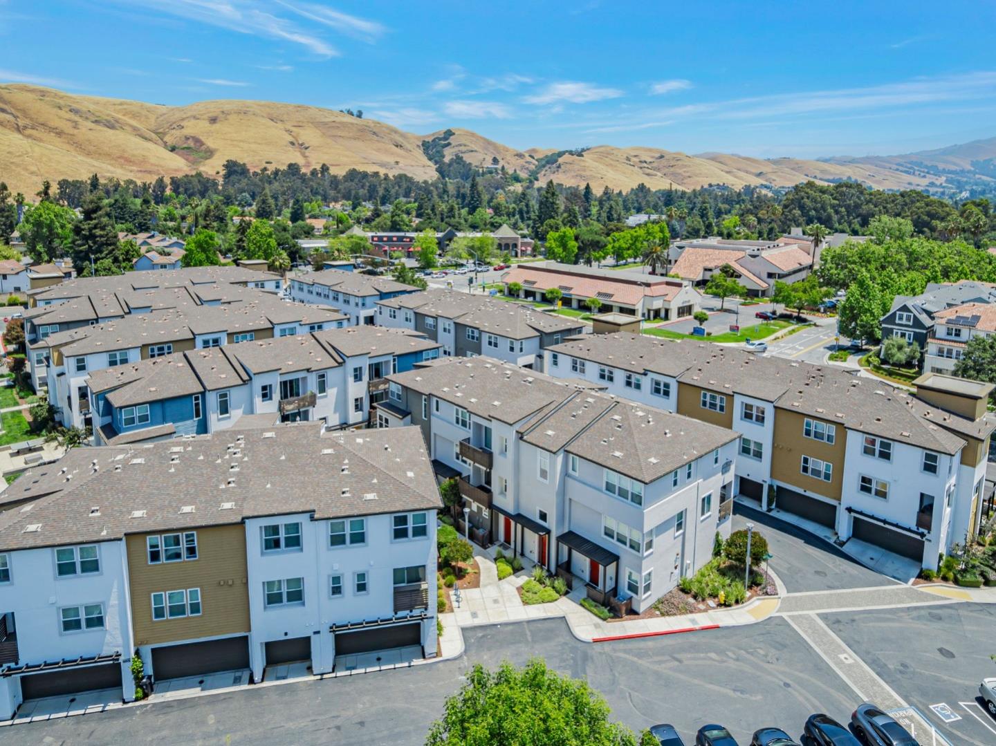 96 Zenith Common Fremont, CA 94539 - Photo 48 of 53 an aerial view of a house with a yard