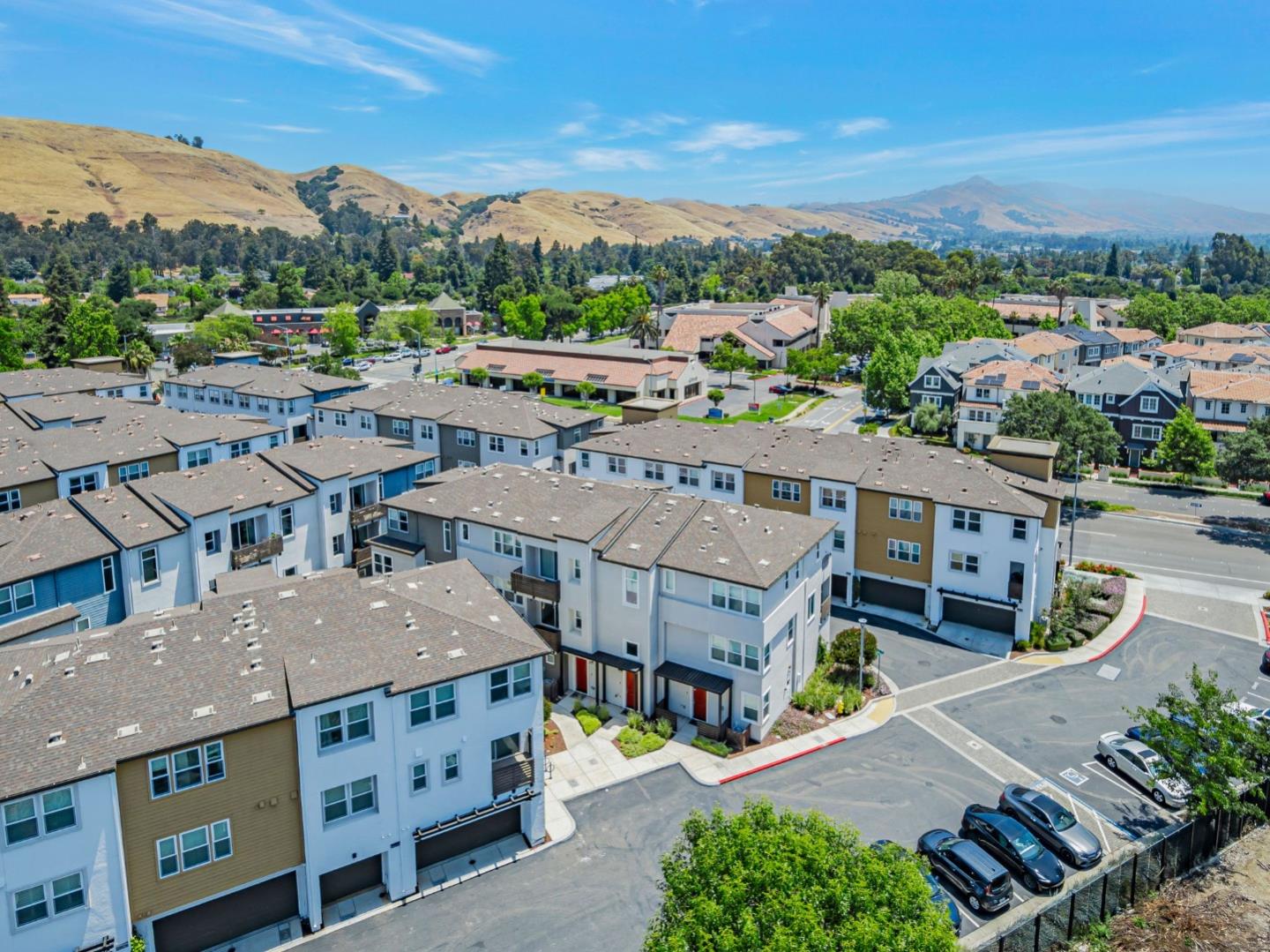 96 Zenith Common Fremont, CA 94539 - Photo 49 of 53 an aerial view of a house with a garden view