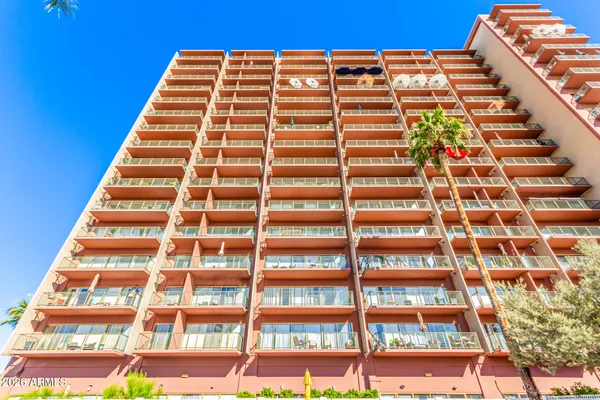 a front view of a building