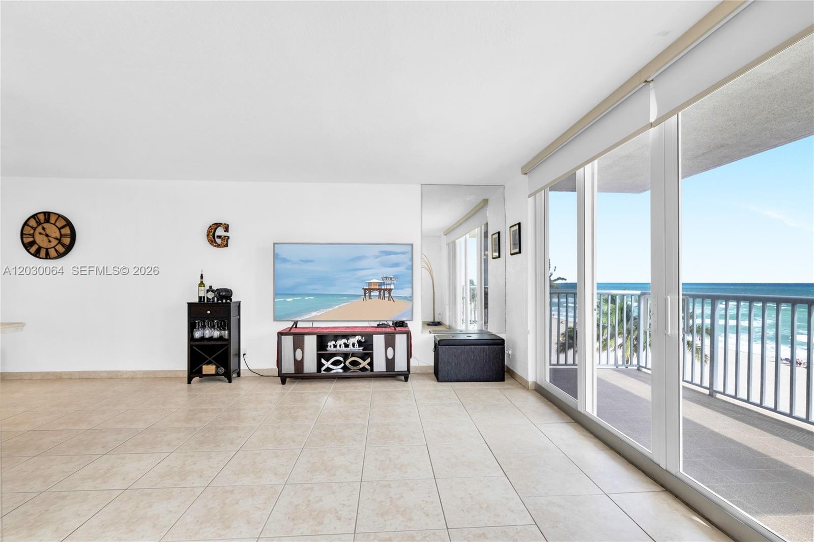 400 North Surf Road, Unit 506 Hollywood, FL 33019 - Photo 7 of 37 Ample living and dinning room . Impact windows