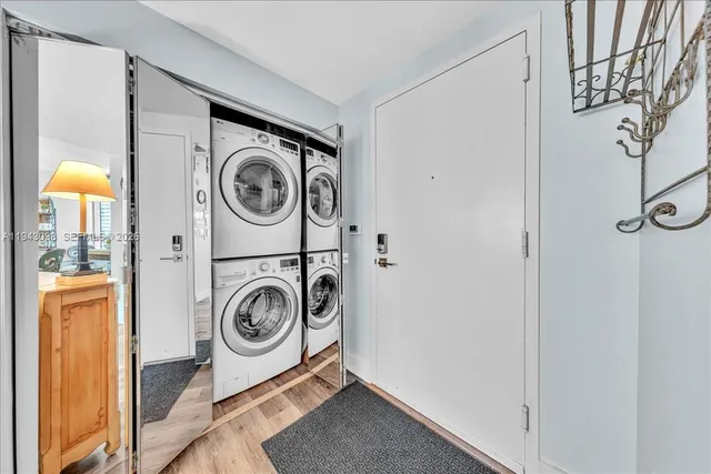 a view of a storage room