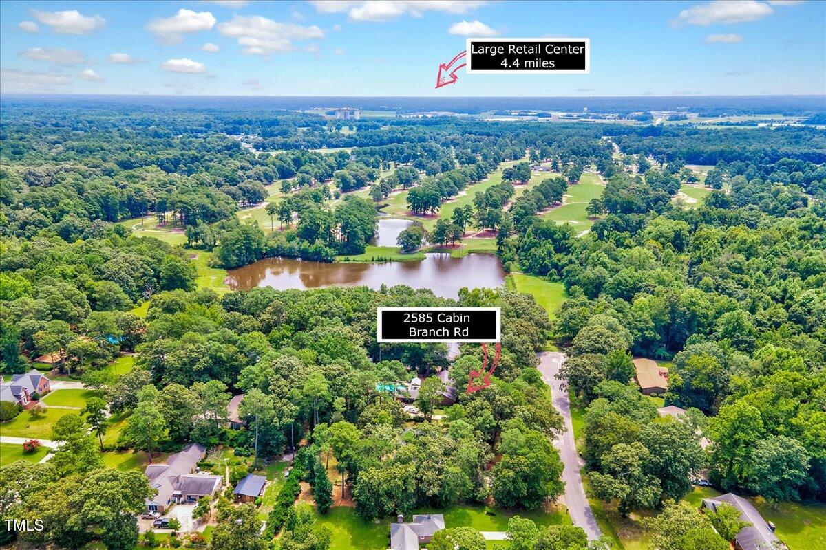 2585 Cabin Branch Road Kinston, NC 28504 - Photo 40 of 42 an aerial view of house with yard