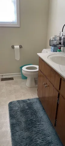 a bathroom with a sink and a toilet