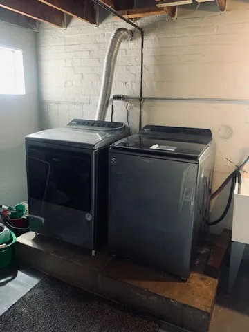 a utility room with a sink