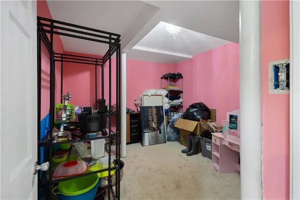 a view of kids room with gym equipment