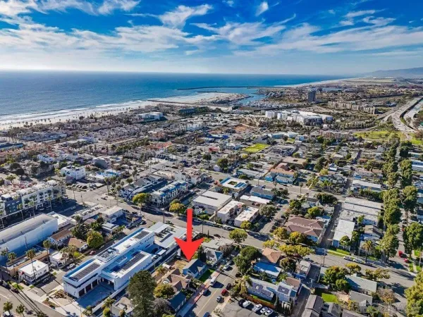 an aerial view of a city