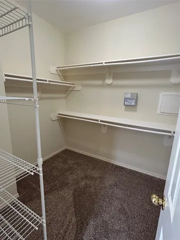 a close view of closet