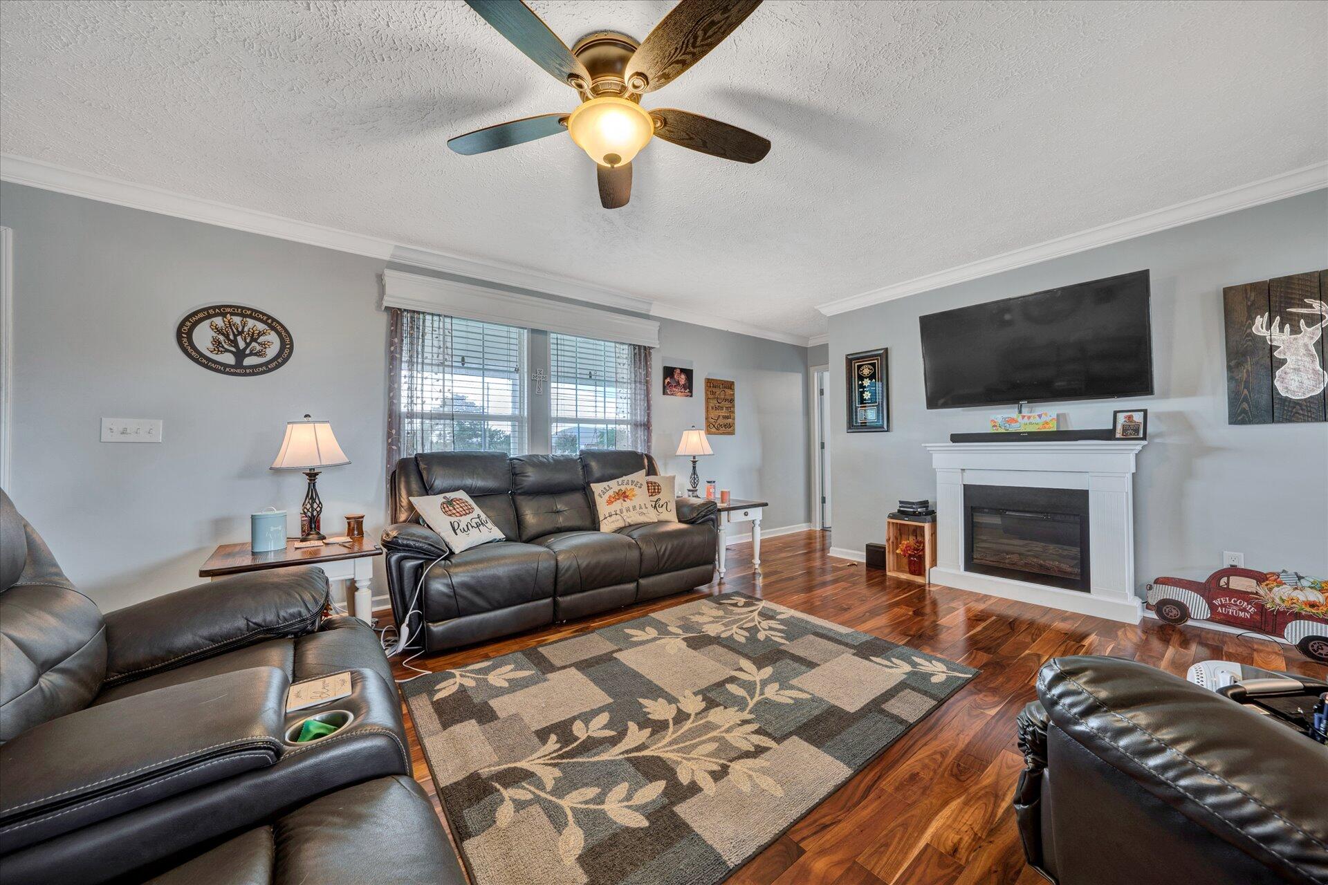 2220 Callaway Road Rocky Mount, VA 24151 - Photo 4 of 22 a living room with furniture a fireplace and a flat screen tv