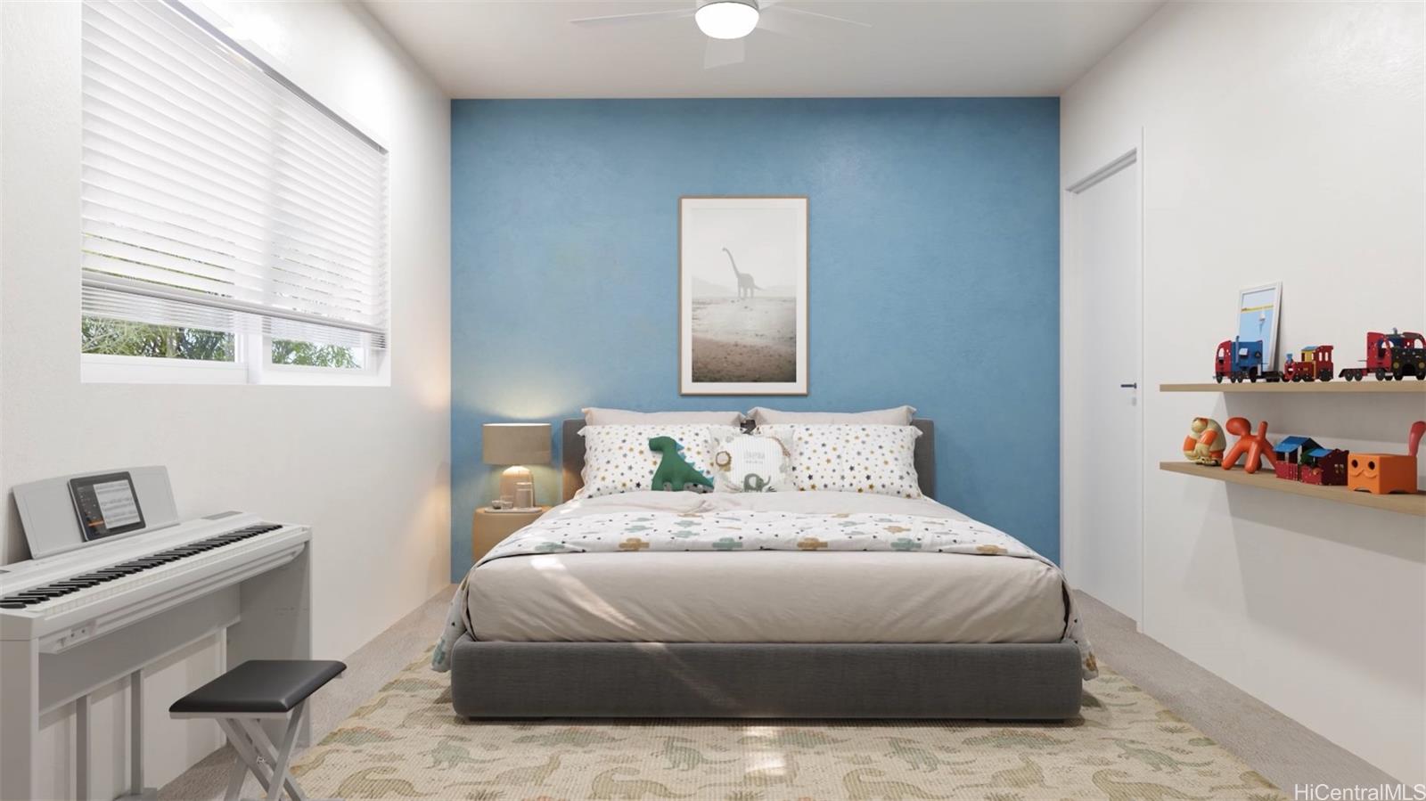 91-1171 Hoʻonaʻauao Street, Unit 1103 Kapolei, HI 96707 - Photo 6 of 15 a bedroom with a bed and a window